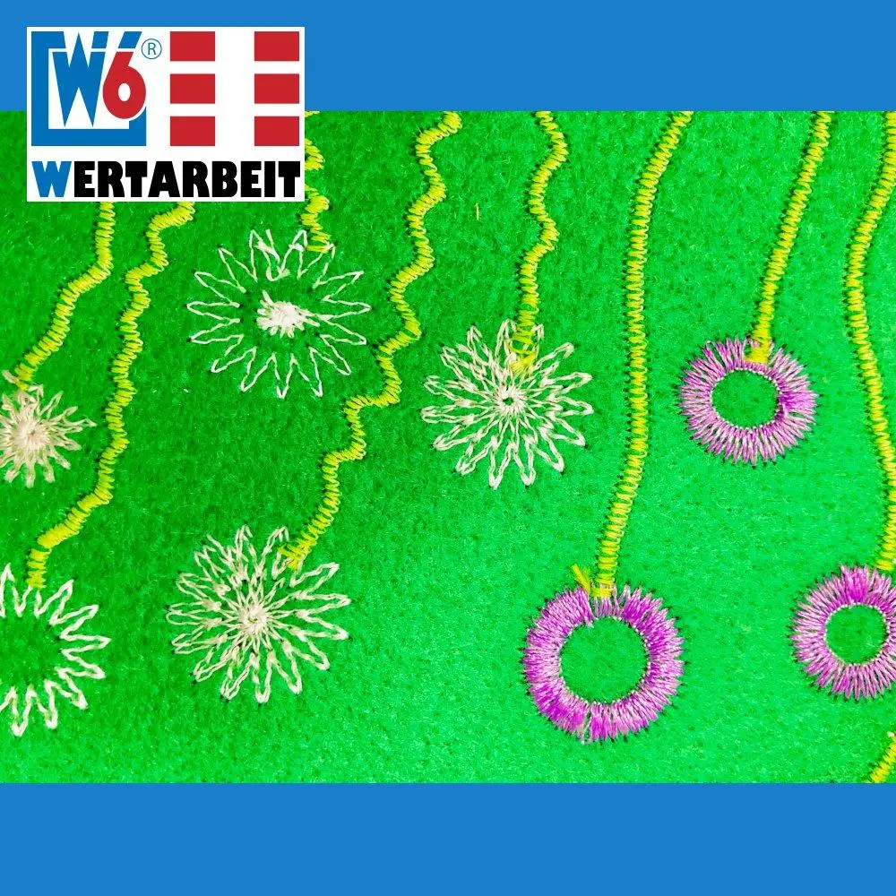 W6 Nähmaschinen Kreis- und Blumen- Kreativ-Nähfuß (Spezialfuß) - Image 2