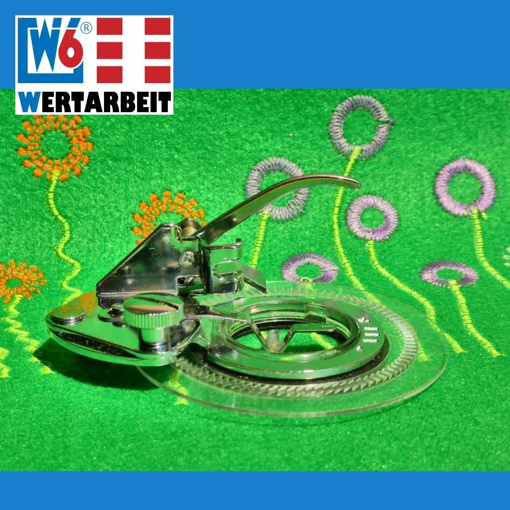 W6 Nähmaschinen Kreis- und Blumen- Kreativ-Nähfuß (Spezialfuß) - Image 4