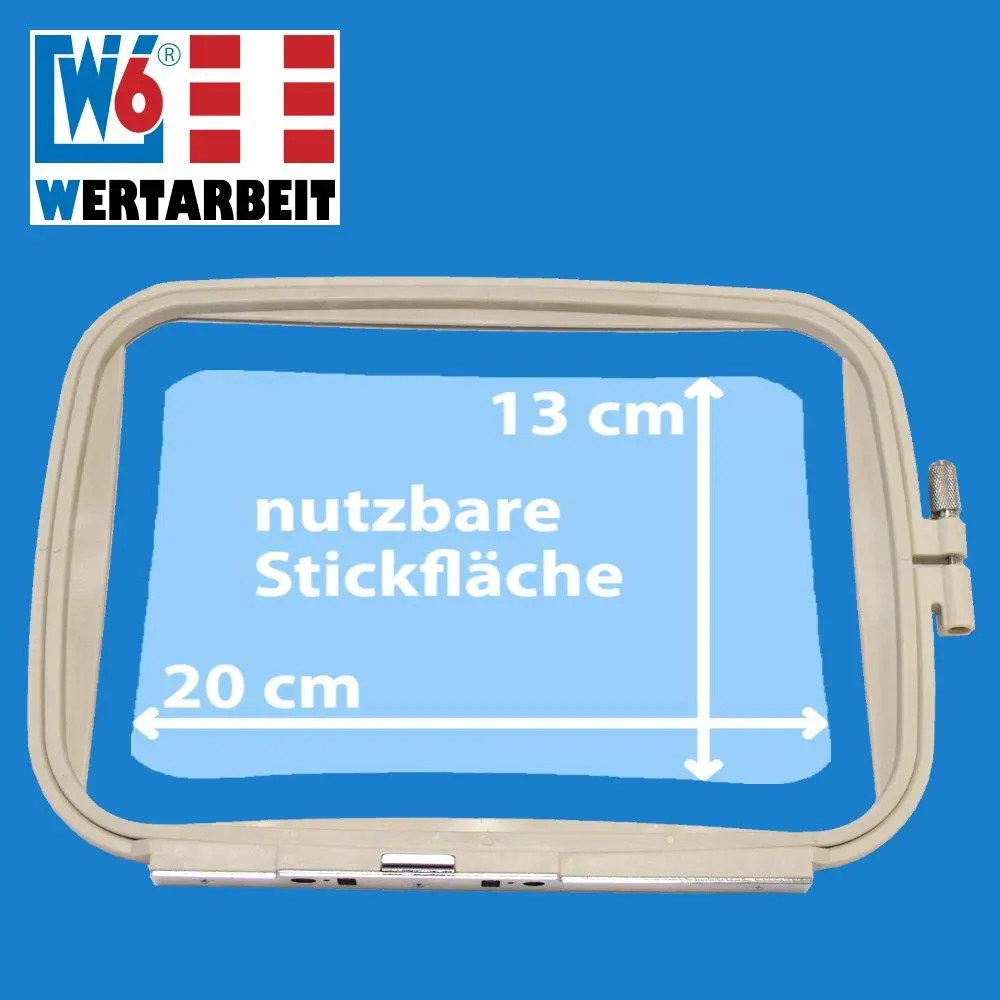 W6 Nähmaschinen Stickrahmen 13 x 20 cm - Image 3